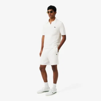 Bouclé-stickade shorts