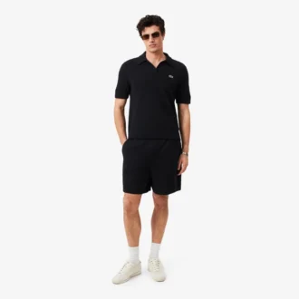 Bouclé-stickade shorts