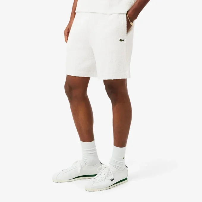 Bouclé-stickade shorts Bouclé-stickade shorts