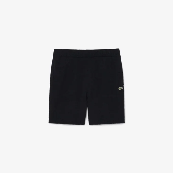 Bouclé-stickade shorts Bouclé-stickade shorts