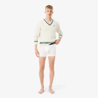 Boxerkalsonger för män med märkeslogotyp, 5-pack