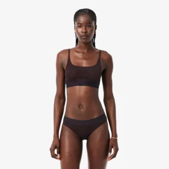 Bralette i mesh med krokodilmotiv