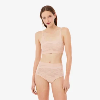 Bralette i mesh med krokodilmotiv