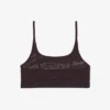 Bralette i mesh med krokodilmotiv Bralette i mesh med krokodilmotiv
