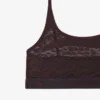 Bralette i mesh med krokodilmotiv Bralette i mesh med krokodilmotiv