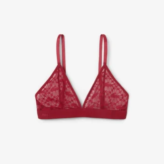 Bralette med logotyp och spets