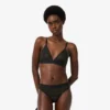Bralette med logotyp och spets Bralette med logotyp och spets
