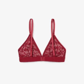 Bralette med logotyp och spets