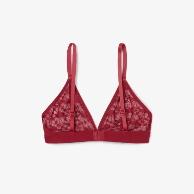 Bralette med logotyp och spets Bralette med logotyp och spets
