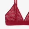 Bralette med logotyp och spets Bralette med logotyp och spets