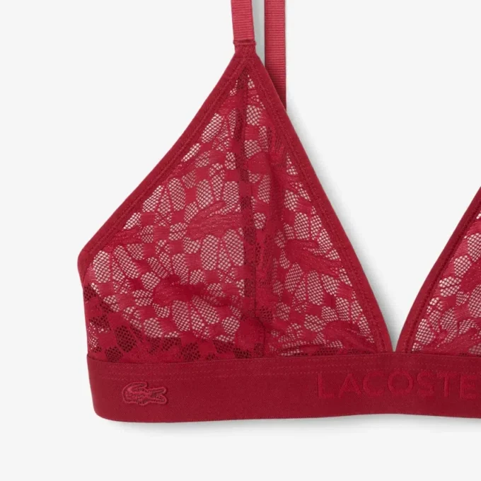 Bralette med logotyp och spets Bralette med logotyp och spets