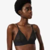 Bralette med logotyp och spets Bralette med logotyp och spets