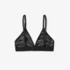 Bralette med logotyp och spets Bralette med logotyp och spets