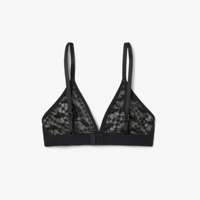 Bralette med logotyp och spets Bralette med logotyp och spets
