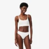 Bralette med Pointelle-mönster och logotyp Bralette med Pointelle-mönster och logotyp