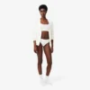 Bralette med Pointelle-mönster och logotyp Bralette med Pointelle-mönster och logotyp