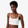 Bralette med Pointelle-mönster och logotyp Bralette med Pointelle-mönster och logotyp