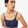 Bralette med Pointelle-mönster och logotyp Bralette med Pointelle-mönster och logotyp
