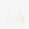 Bralette med Pointelle-mönster och logotyp Bralette med Pointelle-mönster och logotyp