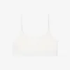 Bralette med Pointelle-mönster och logotyp Bralette med Pointelle-mönster och logotyp