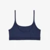Bralette med Pointelle-mönster och logotyp Bralette med Pointelle-mönster och logotyp