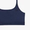 Bralette med Pointelle-mönster och logotyp Bralette med Pointelle-mönster och logotyp