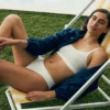 Bralette med Pointelle-mönster och logotyp Bralette med Pointelle-mönster och logotyp