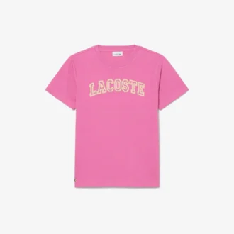 Broderad bomullst-shirt