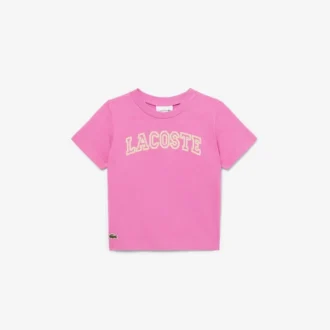 Broderad bomullst-shirt