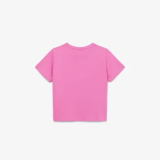 Broderad bomullst-shirt