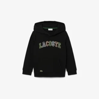 Broderad fleece-hoodie