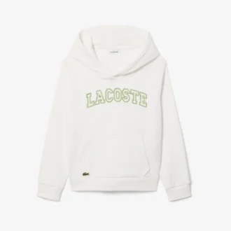 Broderad fleece-hoodie