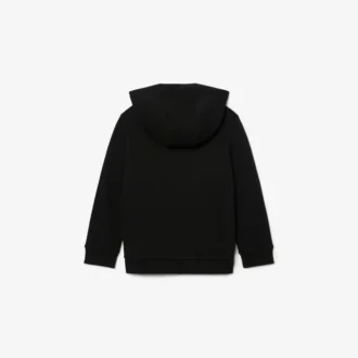 Broderad fleece-hoodie