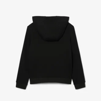 Broderad fleece-hoodie