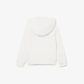 Broderad fleece-hoodie
