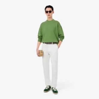 Broderad fleecesweatshirt