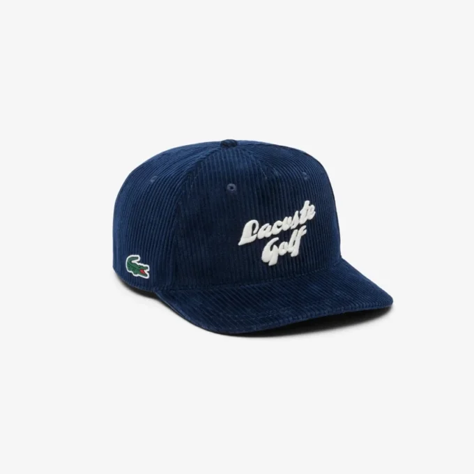 Broderad golfkeps i corduroy för herr Broderad golfkeps i corduroy för herr