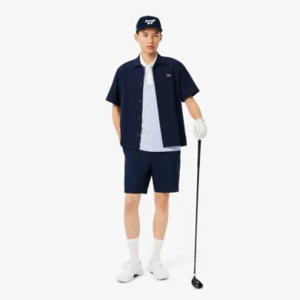 Broderad golfkeps i corduroy för herr