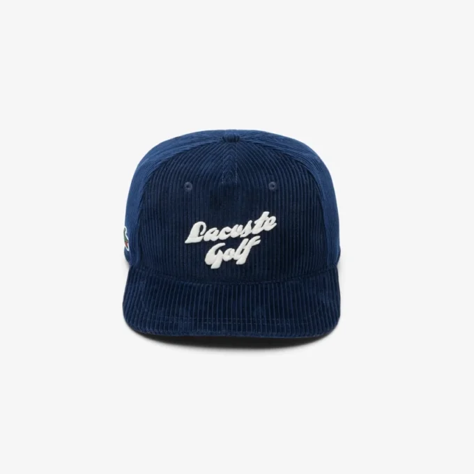 Broderad golfkeps i corduroy för herr Broderad golfkeps i corduroy för herr