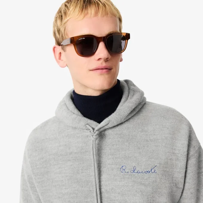 Broderad hoodie för herr