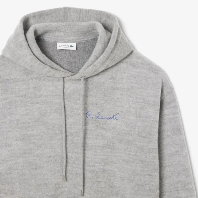 Broderad hoodie för herr
