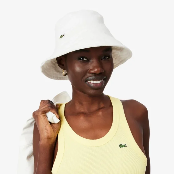 Bucket hat i bomullstwill för dam Bucket hat i bomullstwill för dam