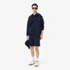 Cargoshorts i bomullsfleece för herr