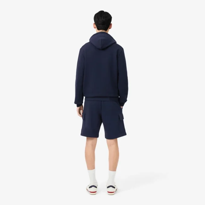 Cargoshorts i bomullsfleece för herr