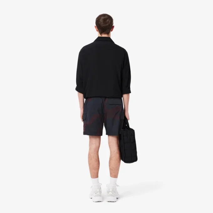 Cargoshorts i nylon med Ombra-tryck för herr