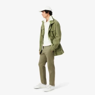Chinobyxor i stretchig twill med smal passform