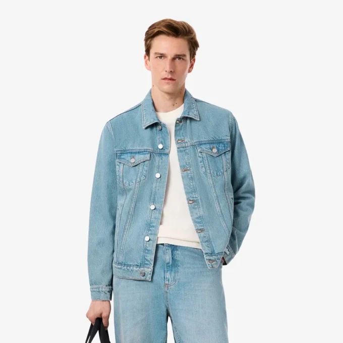 Crocodile-jeansjacka för herr