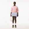 Dam-Sweatshirt i avslappnad passform med broderad polokrage