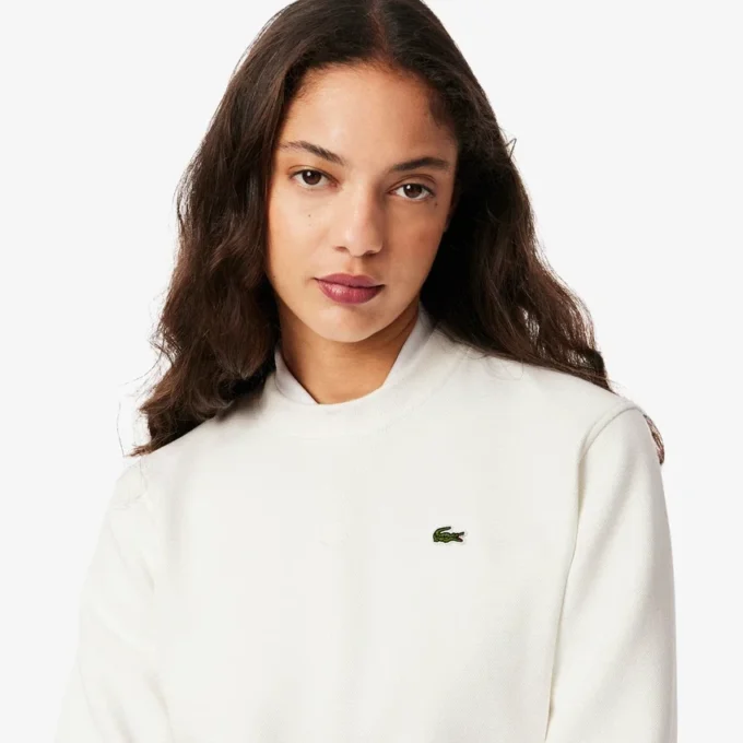 Dam-Sweatshirt i avslappnad passform med rund hals Dam-Sweatshirt i avslappnad passform med rund hals
