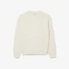 Dam-Sweatshirt i bomull med präglad logotyp Dam-Sweatshirt i bomull med präglad logotyp